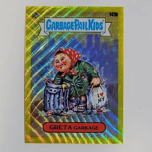 Garbage Pail Kids Chrome Series 4 - Greta Garbage Yellow Wave Refractor 133/275 - Bild 1 von 3