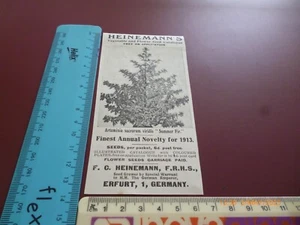 F.C. HEINEMANN SEED GROWER TO H.M. GERMAN EMPEROR 1912/13 ADVERT *READ* - Picture 1 of 2