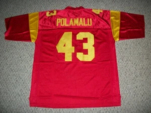 TROY POLAMALU Unsigned Custom College Red Sewn New Football Jersey Sizes S-3XL - Picture 1 of 2