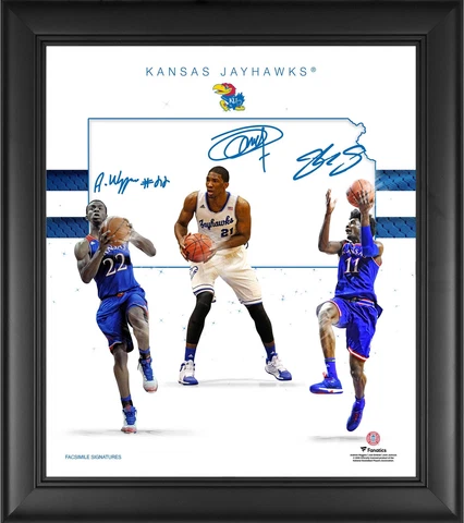 Kansas Jayhawks Framed 15" x 17" Franchise Foundations Collage Cover