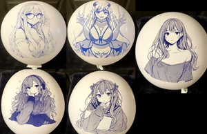 Anime Print Balloons - 36 Inch Singles, New Prints! - Picture 1 of 27