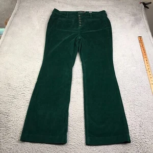 Torrid Jeans Womens 18T Green Corduroy Button Fly HR Flare Patch Pocket NEW NWT - Picture 1 of 13