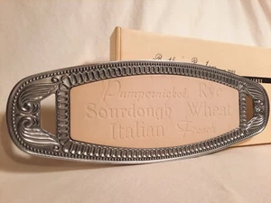 Lenox Bread Tray, Butlers Pantry, Metal w/ Removable Stone Insert, Giftware - Picture 1 of 8
