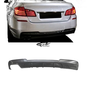 Carbon Style For BMW 2011-2016 F10 5 Series 528i MP Style Rear Bumper Diffuser - Picture 1 of 8