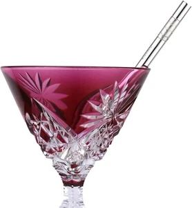 Cators Sterling Silver Short Drinks Martini Cocktail Straw 4" (10cm) - Picture 1 of 7