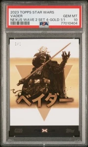 2023 Topps Star Wars Nexus Wave 2 Set 4 1/1 Complete Set PSA 10 Darth Vader - Picture 1 of 8