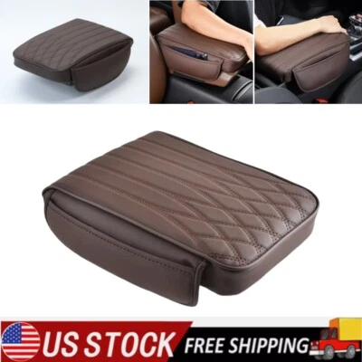 Car Center Console Cover with 2 Storage Bags Universal Car Armrest Cover Cushion - Image 1 of 4