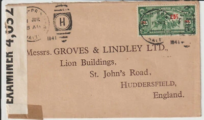 HAITI - CENSORED " PORT-AU-PRINCE " 1941 COVER TO UK - Image 1 of 2