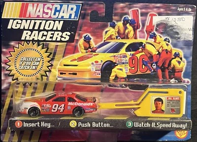 Nascar Ignition Racers 1997 Toy Biz #94 McDonald's Racing Bill Elliott 1:64 Car - Image 1 of 3