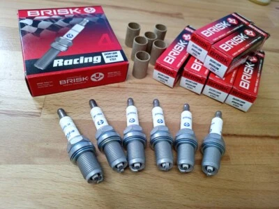 6x Brisk Super Iridium Racing Spark Plugs fit: Audi A4 3.0i S4 Quattro y2008-15 - Image 1 of 4
