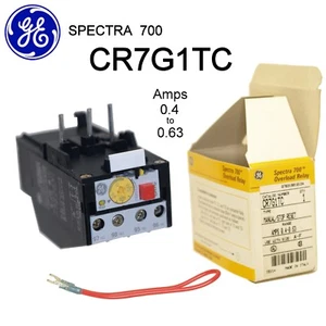 GE Spectra 700 Overload Relay CR7G1TC 0.4 to 0.63 Amps Manual Stop Reset $AVE - Picture 1 of 4
