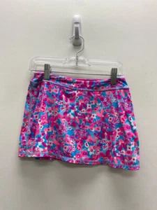 LILLY PULITZER SIZE L Pink/Blue Fuchsia Flowers Girl's Skort - Picture 1 of 1