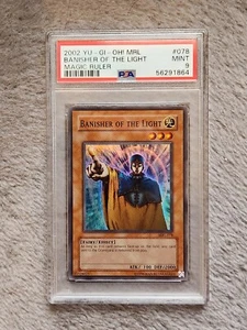 2002 Yu-Gi-Oh! Magic Ruler  BANISHER OF THE LIGHT MRL-078 Super Rare  PSA 9! - Picture 1 of 2