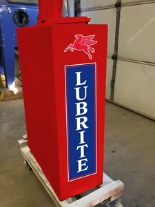 25" X 6" Mobiloil Lubrite Gas Oil Vinyl Decal Lubester Sides Oil Pump Lubster - Picture 1 of 1