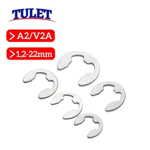 Anillos de seguridad para ejes DIN 6799 acero inoxidable V2A discos de seguridad anillos explosivos - Imagen 1 de 27