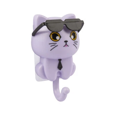 Genial Porta llaves para gato, lindos ganchos de pared para gatitos, gatitos soporte de pared decoración TR Foto 1 de 4