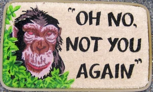 "Oh No Not you again "Rubber Backed Deluxe Quality Coir Doormat - Picture 1 of 1