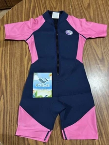 Pottwal Children's Wetsuit / Swimsuit, Sz 6, Pink/Blue, Neoprene/Polyester NWT - Picture 1 of 5