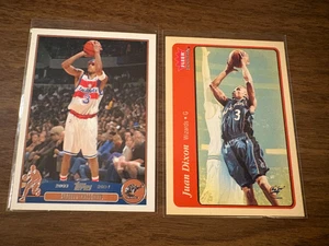 Juan Dixon 2 card lot 2003-04 Topps #43 2004-05 Fleer Tradition #92 Wizards - Picture 1 of 1