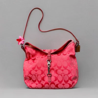 Bolso de Hombro Coach Y2K Signature Rojo Coral Hampton Clip 6845 China Foto 1 de 4