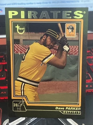 2004 Topps Retired Signature #49 Dave Parker Black Parallel #44/99 Pirates - Image 1 of 4