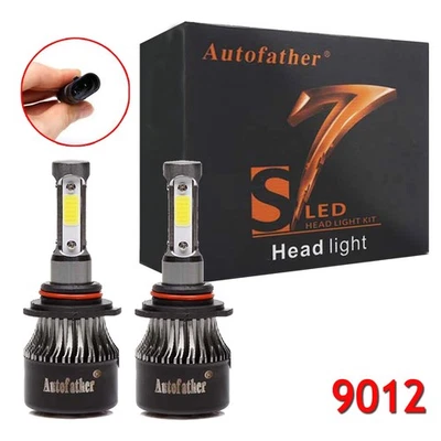 LED Headlight Bulb 1600W 9012 LED Car Front Lamp Direct Replacement,Hi/Low Beam - Image 1 of 4