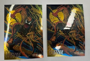 1995 Ultra Spider-Man GOLDEN WEB / Carnage (2) - Picture 1 of 5