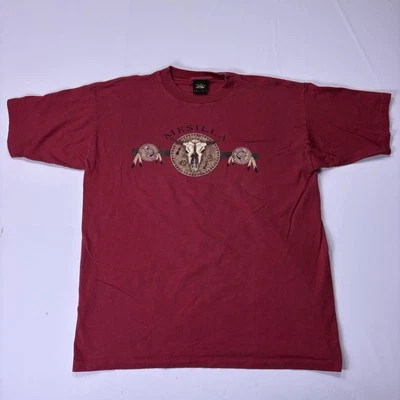 Camiseta De Colección Destino Para Hombres XL Roja Mesilla, Casi Nueva Gráfico Calavera Nativa Occidental EE. UU. Foto 1 de 4