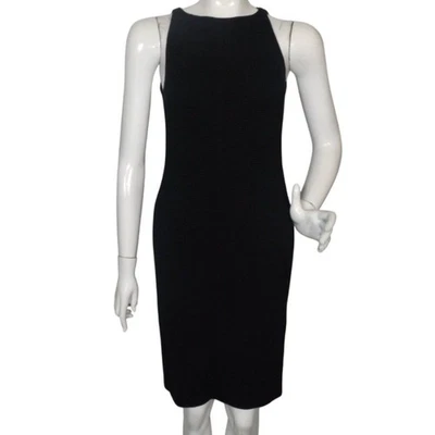 Vestido EMPORIO ARMANI, 40/US4, ceñido al cuerpo, hombros expuestos, panal negro, nailon Foto 1 de 4