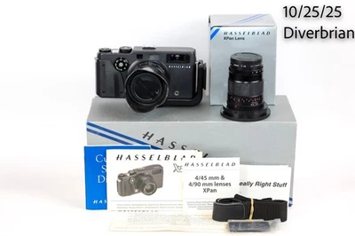 Hasselblad XPan 35mm Panoramic Rangefinder Camera w/ 45mm & 90mm Lenses in Box - Image 1 of 4