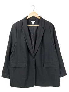 H&M Blazer lungo Donna Taglia IT 46 nero stile professionale - Foto 1 di 5