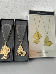 Georg Jensen Ornament an Kette Engel und Jungfrau Maria & Jesus - Bild 1 von 5