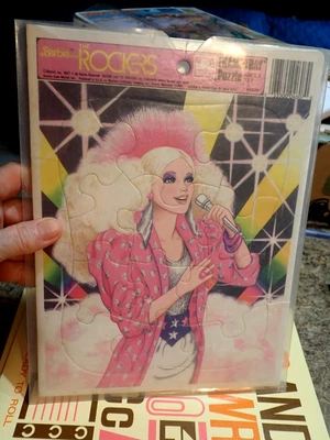 Vintage Mattel Golden 1987 Barbie & The Rockers Frame-Tray Puzzle #4607-B - Image 1 of 4