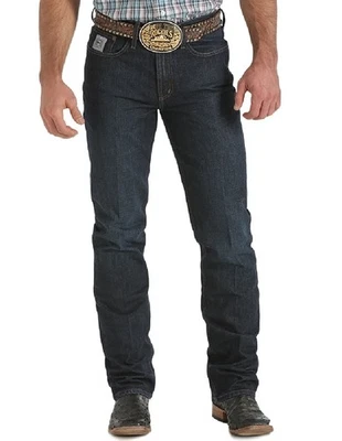 Pantalones de mezclilla Cinch Western para hombre etiqueta plateada 27 x 38 oscuros MB98034002 Foto 1 de 3