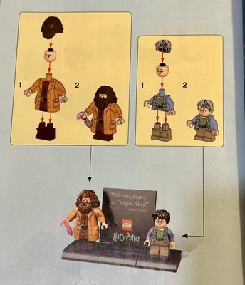 LEGO Harry Potter & Rubeus Hagrid Diagon Alley 75978 Minifigure New Unopened MIB - Image 1 of 4