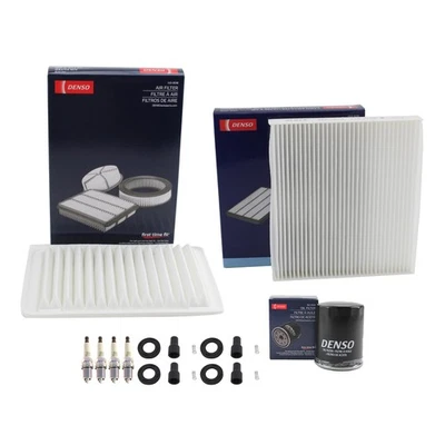 Kit de afinación Denso NGK 4 bujías y botas kit para Toyota Camry 2.4 L4 DOHC FWD Foto 1 de 2