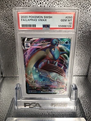Lapras VMAX 50/202 Sword & Shield Base Set English Pokemon GEM MT PSA 10 - Image 1 of 4