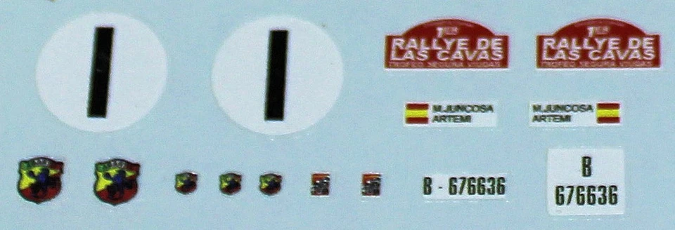 Decals per Abarth 2000 OT Juncosa Rally de Las Cavas 1970 1/43 - Immagine 1 di 1