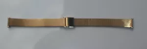 Hochwertiges Damen Uhrenarmband goldfarben s.Stahl Mesh 10mm Bandanstoß. Länge ist 165mm - Bild 1 von 1