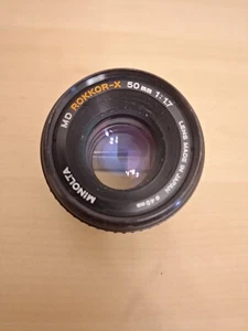 Minolta MD Rokkor-X 50mm 1:1.7 f = 50mm Lens Made In Japan- No Front Or Rear Cap - Picture 1 of 11