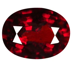 1.32 ct Fair Oval Shape (8 x 6 mm) Orangy Red Spessartine Natural Gemstone - Picture 1 of 1