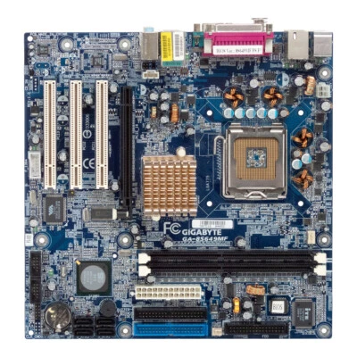 Mainboard Micro-ATX Gigabyte GA-8S649MF FS Socket 775 DDR PCIe PCI - Image 1 of 3