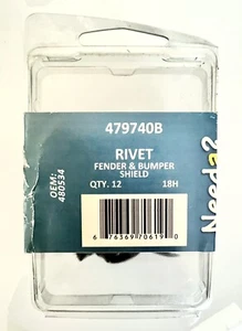 Needa Parts Fender & Bumper Shield Rivet QTY 12 479740B - Picture 1 of 2