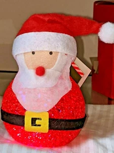 Christmas Santa Claus 4" accent Light multi rotating color LED Decor - Picture 1 of 8
