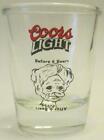 Very Nice Coors Light Before 6 Beers After 6 Beers 1 1/2 oz.Shot Glasses