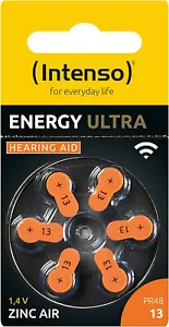 Intenso Energy Ultra Lot de 6 Piles pour appareils auditifs, PR 48, Type 13 - Foto 1 di 4