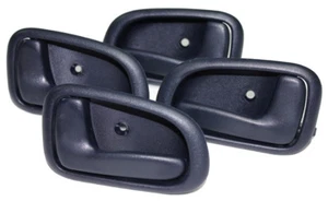 New Blue Inside Interior Door Handles SET OF 4 / FOR 1993-97 COROLLA & PRIZM - Picture 1 of 2