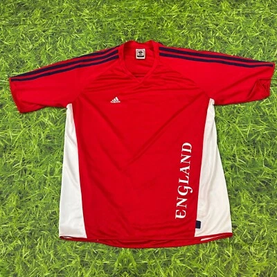 VTG 2006 England National Team Mens Medium FIFA World Cup Adidas Soccer Jersey - Image 1 of 4