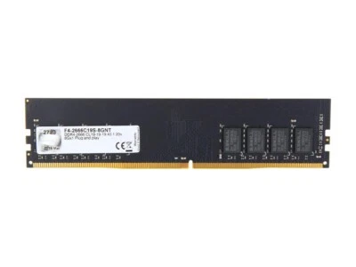 G SKILL 16GB 2X 8GB DDR4 2666C MHz PC4 Desktop DIMM Memory RAM F4-2666C19S-8GNT - Image 1 of 2