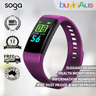 Soga Fitness Tracker Waterproof Sport Smart Bracelet Watch Monitor Purple